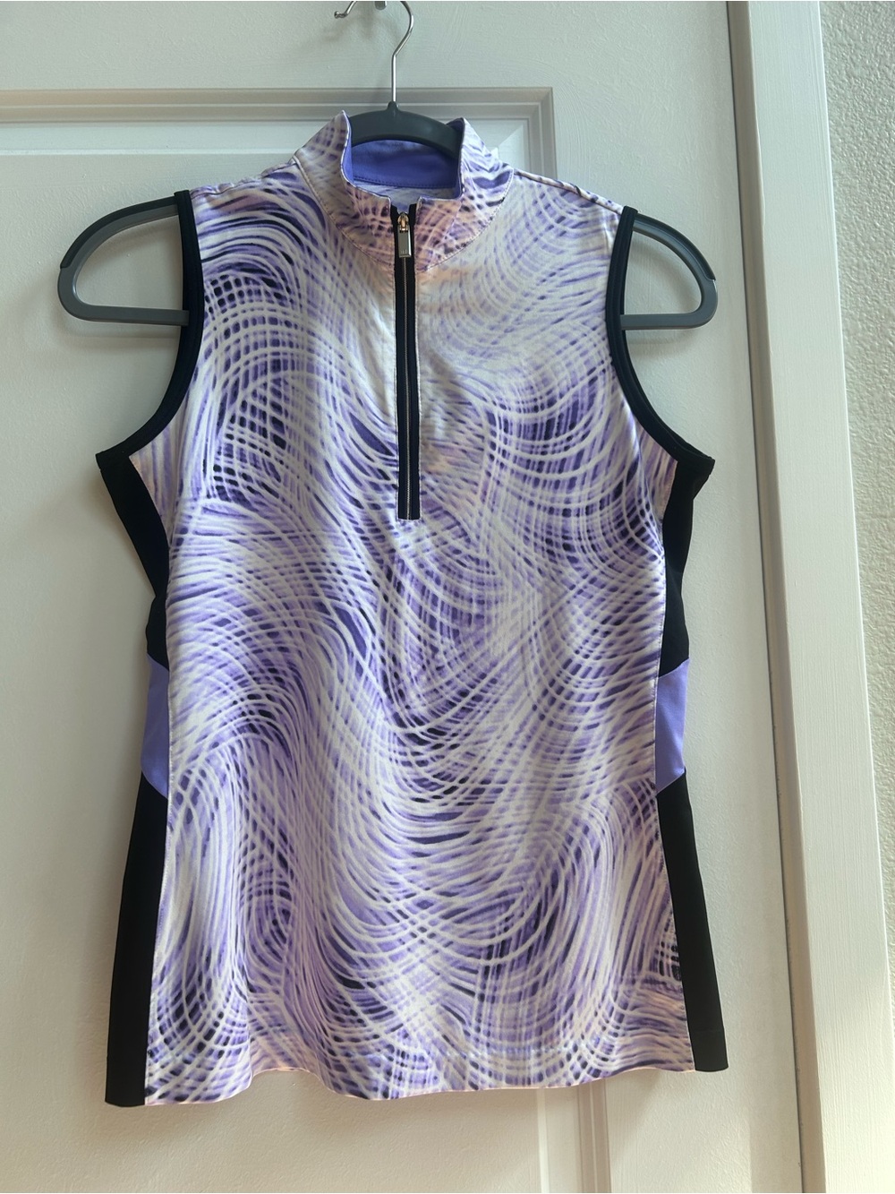Tail Lavender Swirl Zip Polo
